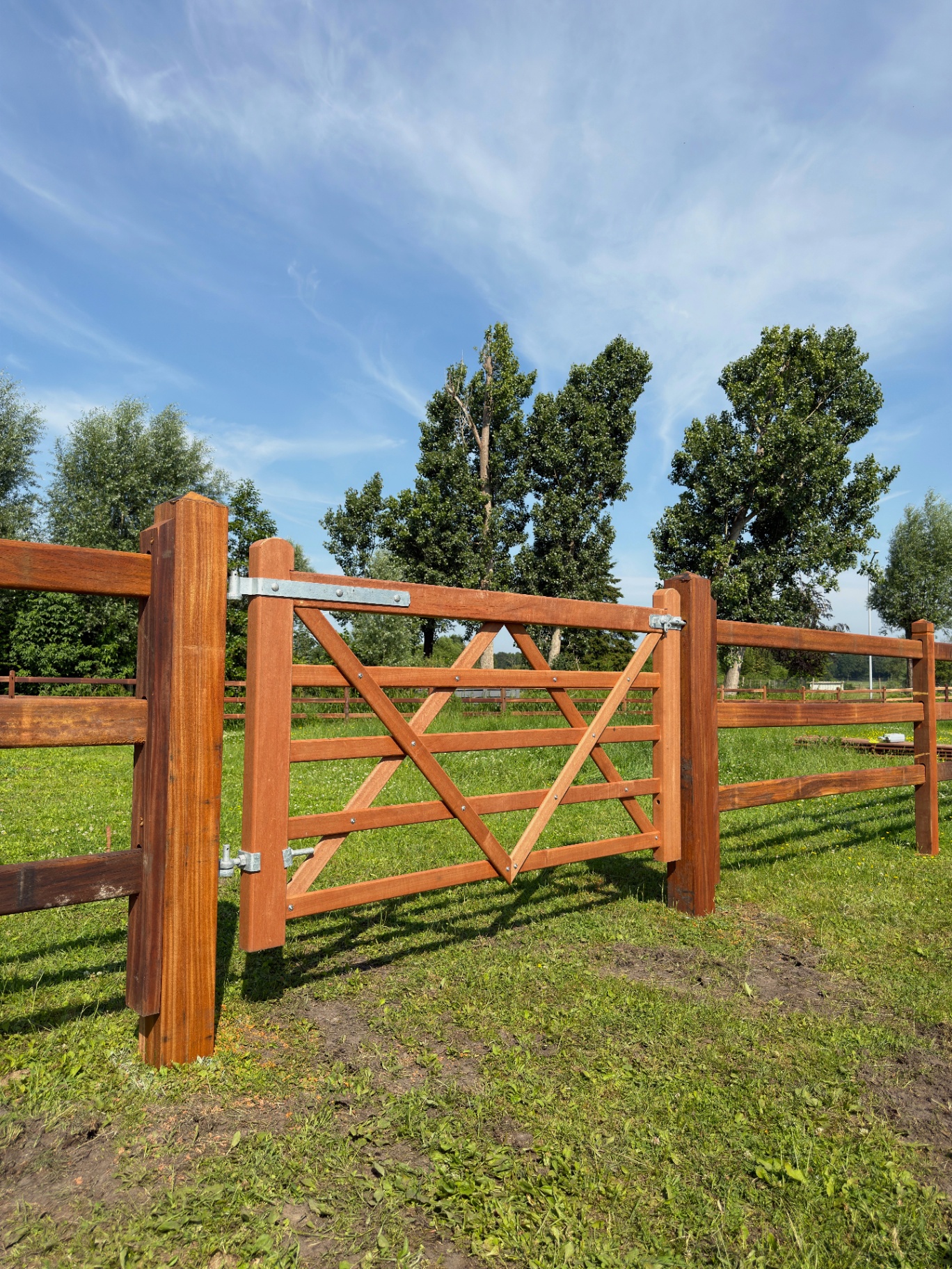 Poort in tropisch hardhout