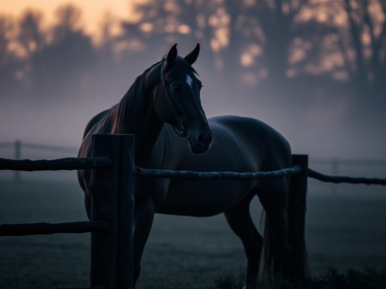 Close-up van een geleider van een elektrische omheining voor paarden